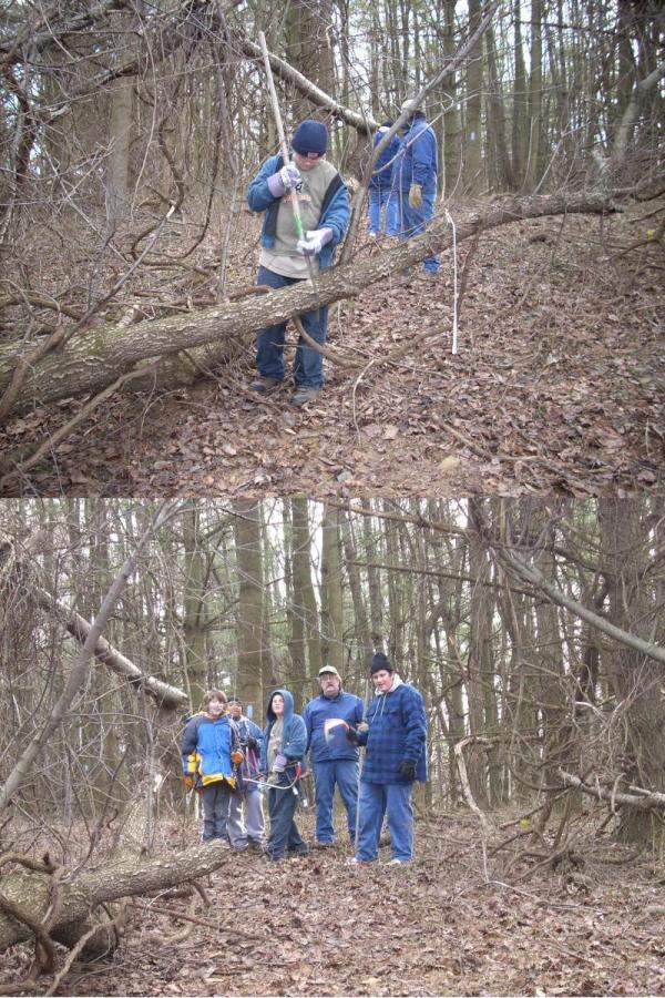 Troop 350 takes out a maple limb