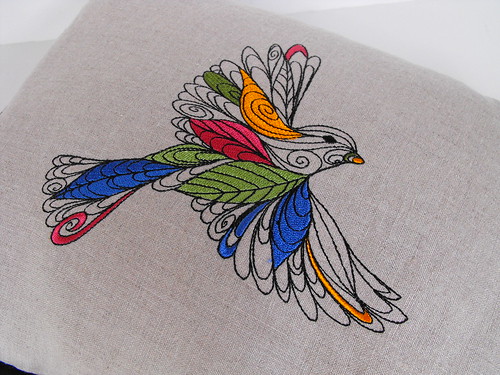 Lofty Nature - Embroidered Bird
