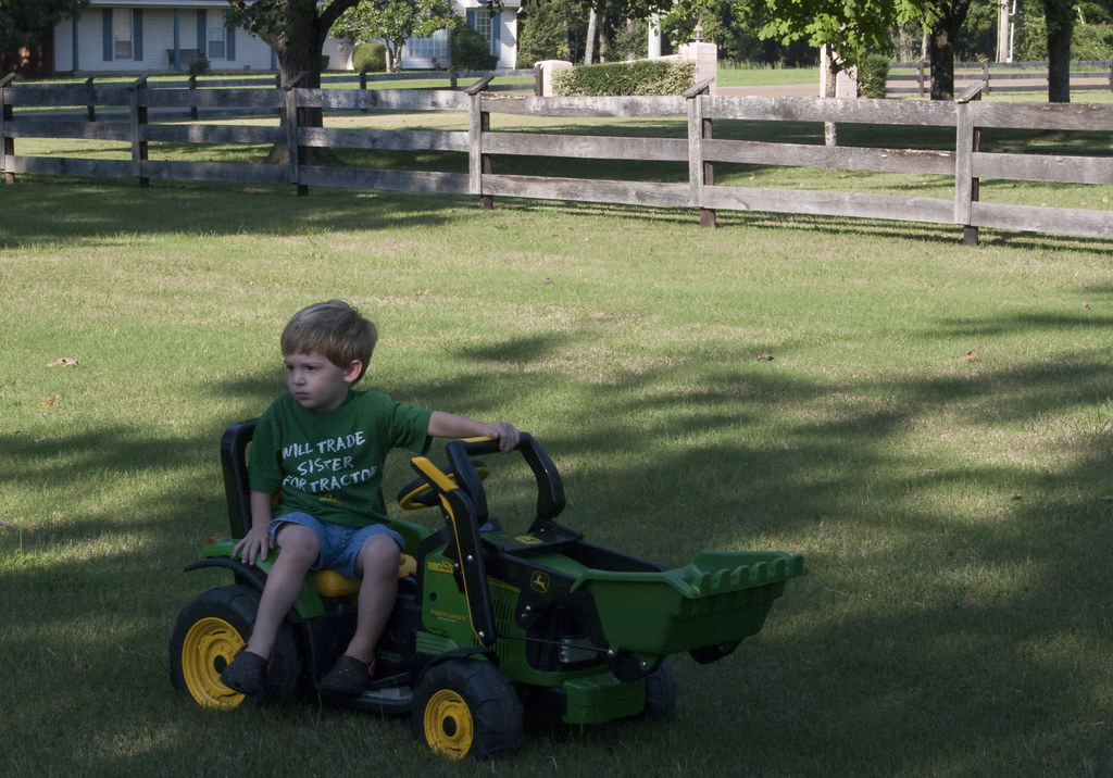 Matt loves his tractor