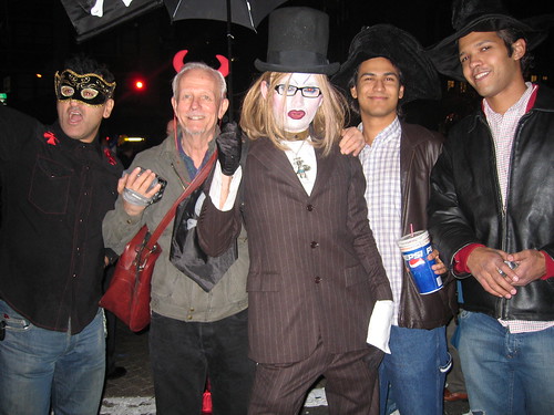 johnny depp willy wonka costume. New York#39;s Greenwich Village Halloween Parade 2005 Charlie and the Chocolate Factory Tim Burton Johnny Depp Willy Wonka costume