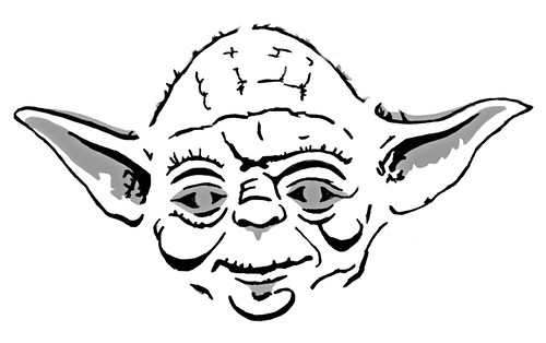 yoda face coloring pages - photo #5