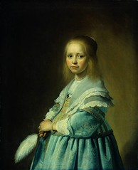 VERSPRONCK, Jan Cornelisz Girl in a Blue Dress 1641