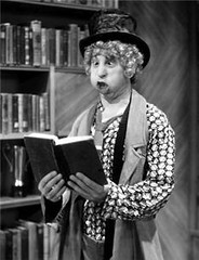 Harpo and his trademark Googie face
