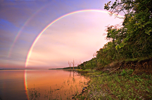 フリー画像|自然風景|虹の風景|湖の風景|HDR画像|アメリカ風景|フリー素材|