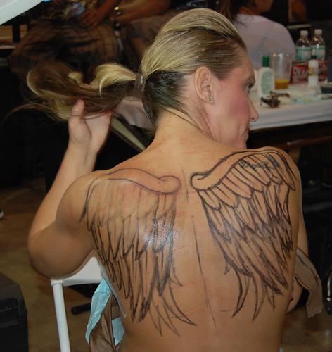 angel tattoo wings. Angel Wings Back Tattoos