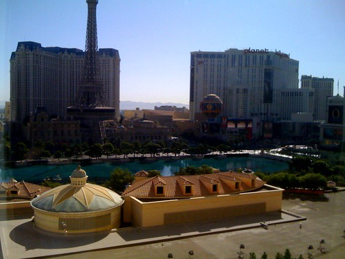 The view from our room at the Bellagio