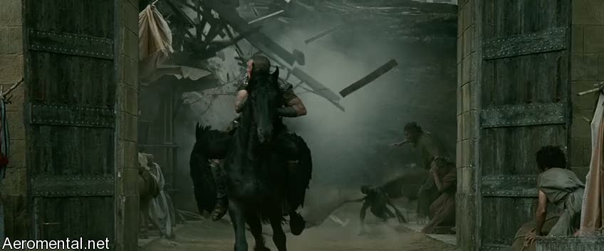 Clash of the Titans Perseus riding Pegasus