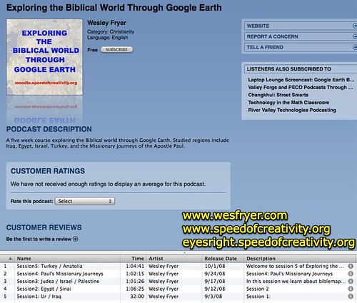 Exploring the Biblical World Google Earth on iTunes