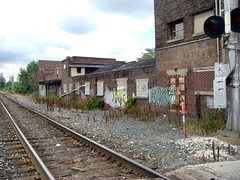the district's now-abandoned railroad corridor (photo courtesy of AIA)