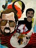Two Guys with Beards and One with a Mustache, 2007, 12 x 10 in.