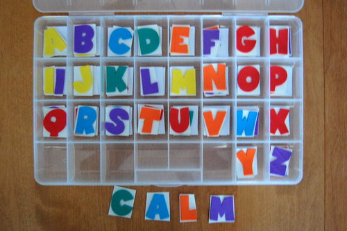 homemade movable alphabet