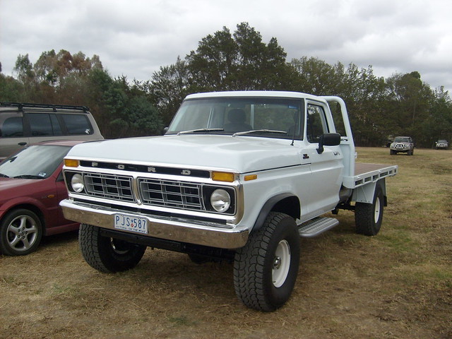 ford car truck 4x4 ute american 70s custom 1977 f250 highlift