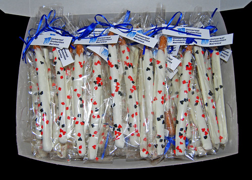 poker themed chocolate dipped pretzels business seminar party favor