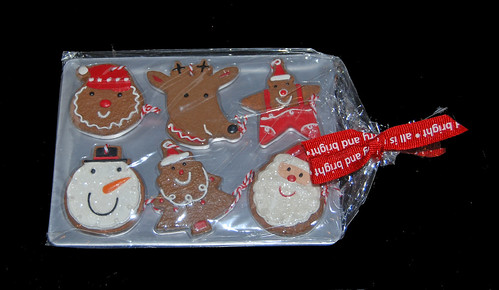 gingerbread cookie tray ornaments