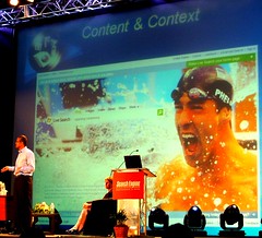 Nadella shows current popular content in Image Search: Michael Phelps