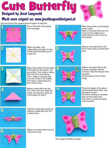 how to origami butterfly. Cute Origami Butterfly. How to