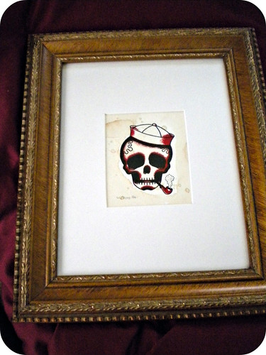 little Angelique print, matted and framed