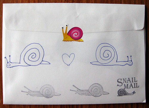 Look, I drew snails!