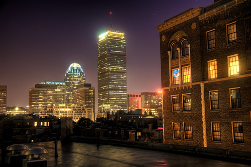 The Prudential Center at Night