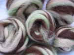 HOBGOBLIN - hand processed alpaca roving - 4.2 oz  - spinning available