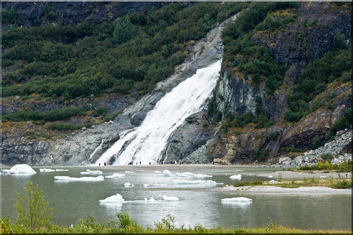 Mendenhall Waterfall, Juneau by Jill Clardy.
