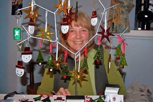 Jeannette Therrien of Wagon Yard Artists at last year's We Love Marlborough Christmas Art Market