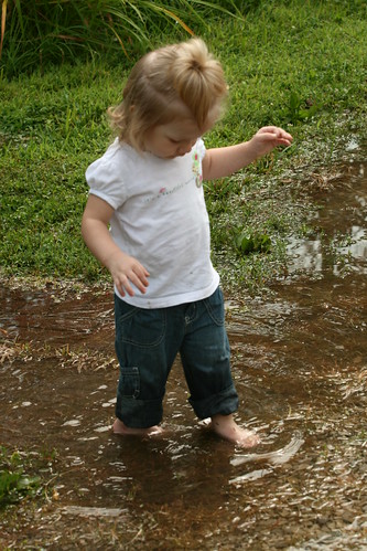 lovin' the water puddles