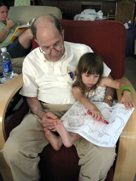 Dad and Niece Coloring