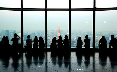 tokyo tower from mori building