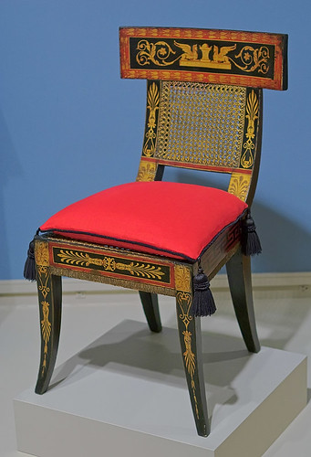 Chair, by Benjamin Henry Latrobe and George Bridport, American, 1808, at the Saint Louis Art Museum, in Saint Louis, Missouri, USA