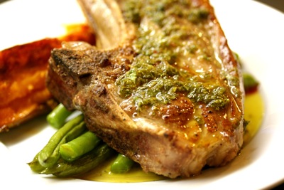 grilled lamb chop with salmoriglio sauce-2