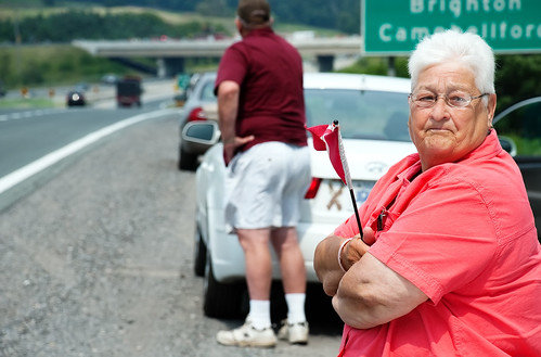 Mom Waits By Highway