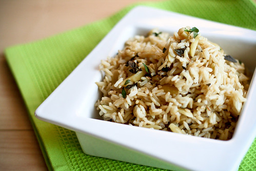 Toasted Coconut & Almond Rice with Mint