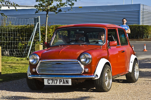 Red Classic Modified Mini Project Arriving At PH Sunday Service