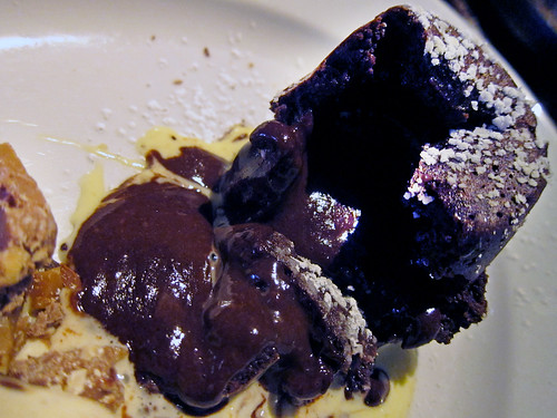 Warm Chocolate Cake, molten center