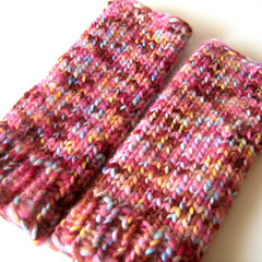 loom knit wrist warmers
