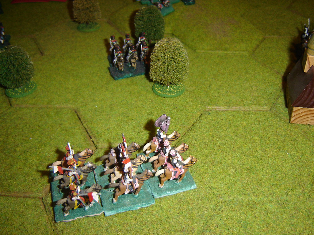 More French lancers drive Prussian cavalry away from Limale