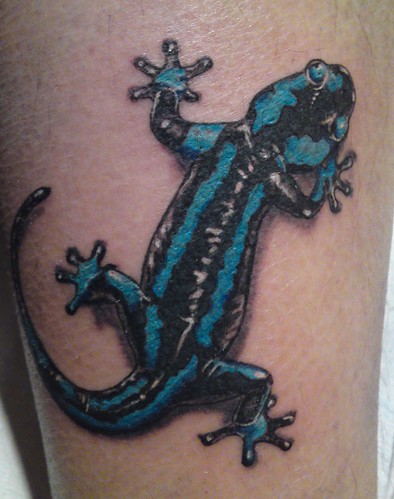 gecko salamander tattoo