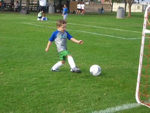 Zach's First Soccer Game 9-19-09