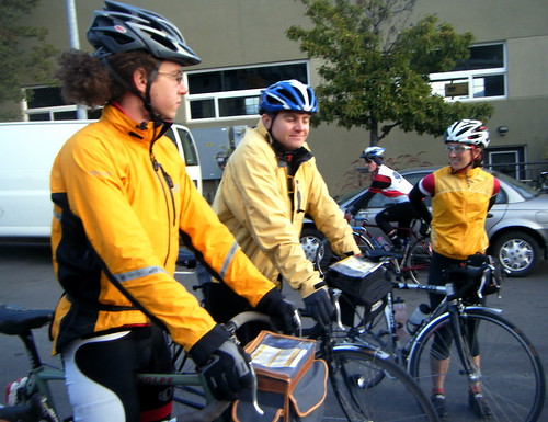 Ian, Josh, Heather and Peg (riding)