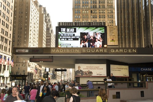 Marquee at Madison Square Garden for The Dead on 4/25/09