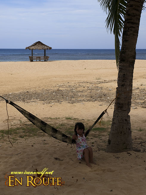 Puraran Beach Girl and hammock