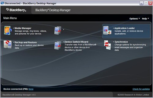 Tips install blackberry theme dan aplikasi via desktop manager