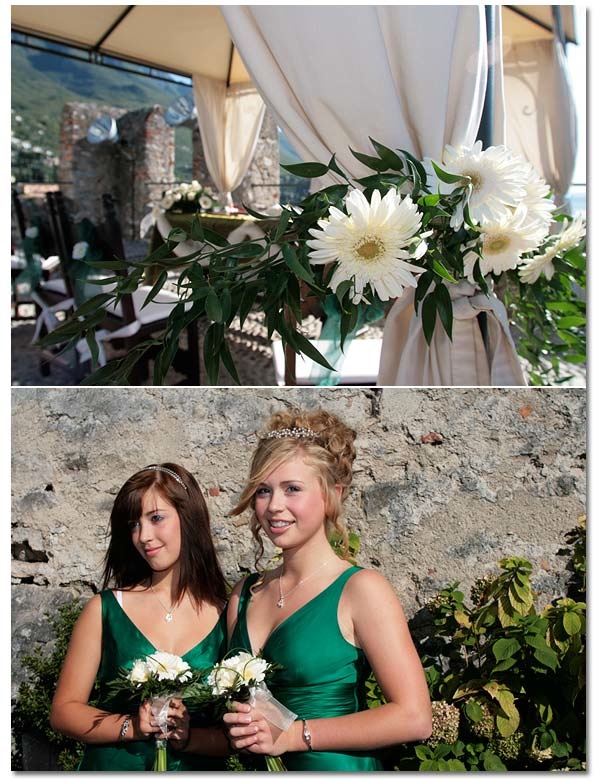 Wedding ceremony at Malcesine's Castle