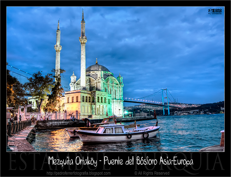 Ortaköy Mosque at night