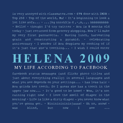 Helena's 2009 according to Facebook