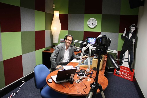 Ben Starr in the Sydney Institute Internet Radio station studio