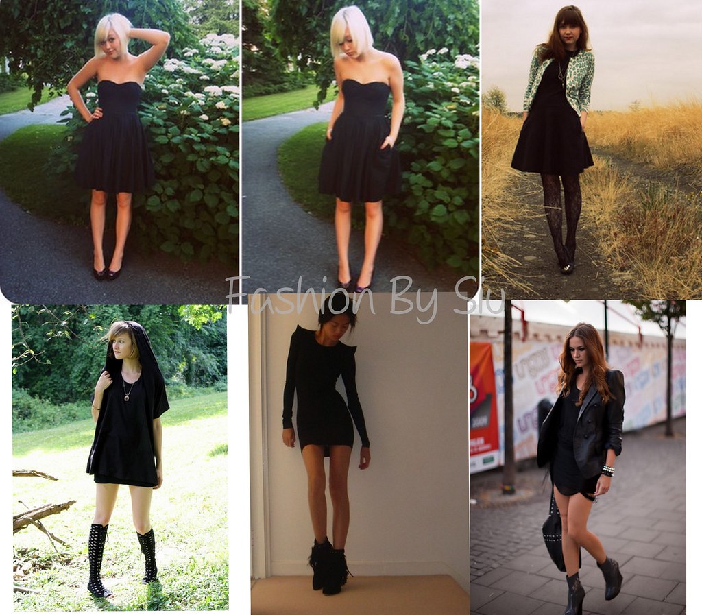 siyah mini elbiseler