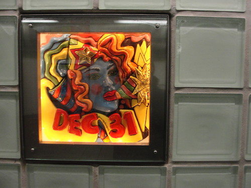 artwork at Times Square subway