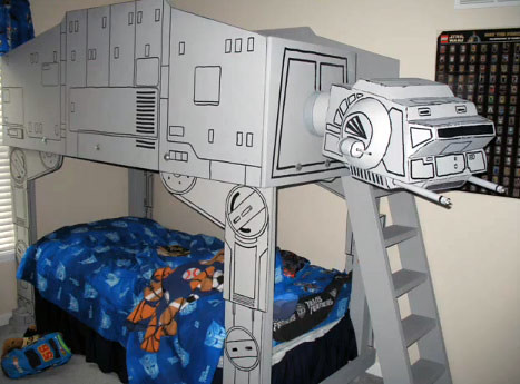 Star Wars Bedrooms: AT-AT Loft! Y-wing Bed!